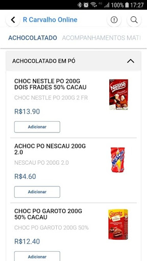 R Carvalho Supermercado Online