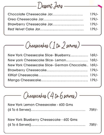 Cupcake Noggins menu 