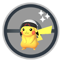 Pikachu wearing Brendan’s hat