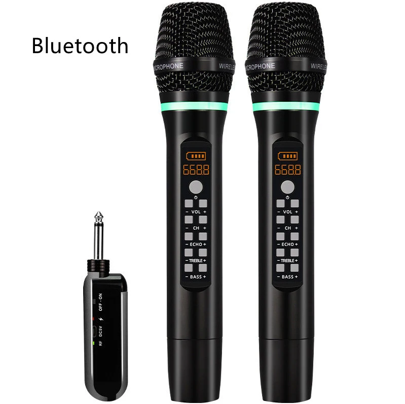 D300U Universele FM Karaoke Draadloze Microfoon Zing en heb plezier met deze gebruiksvriendelijke microfoon voor karaoké met hoge geluidskwaliteit.