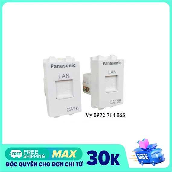 Nhân Mạng Âm Tường Cat5 Cat6 Mô Đun Ổ Cắm Mạng Panasonic