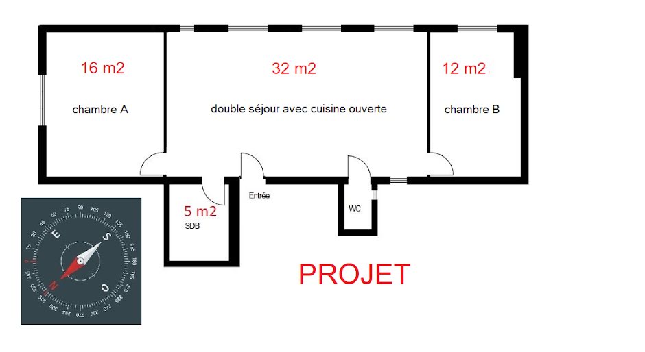 Vente appartement 3 pièces 65 m² à Levallois-Perret (92300), 578 000 €