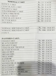 Mukund Iyengar Bakery menu 1