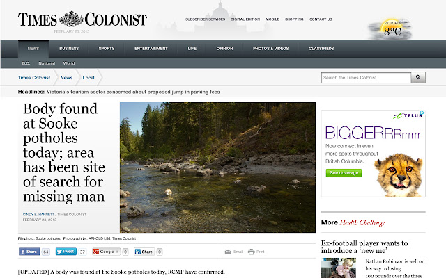 Times Colonist Subscription Remover chrome extension