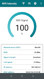 WiFi-Signalstärkeanzeige Screenshot