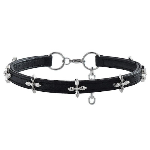 Title 1, Dark Cross Flower Stand Choker Collar Female Ni...