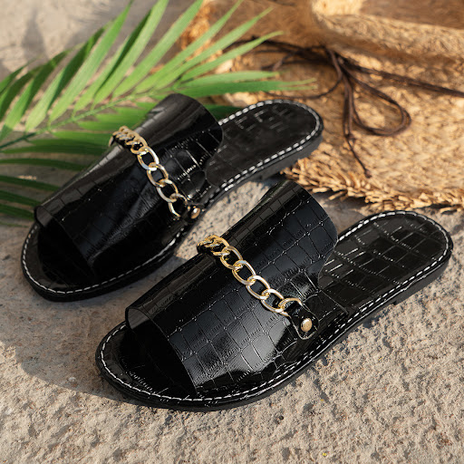 Title 14, Plus Size Outer Wear Chain Stylish Beach Flat S...