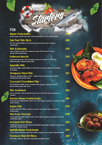 Aazhi - The Seafood Restaurant menu 