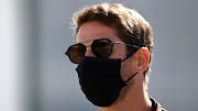 Romain Grosjean of France and Haas F1 looks on in the paddock on Thursday ahead of the F1 Grand Prix of Great Britain at Silverstone on Sunday.