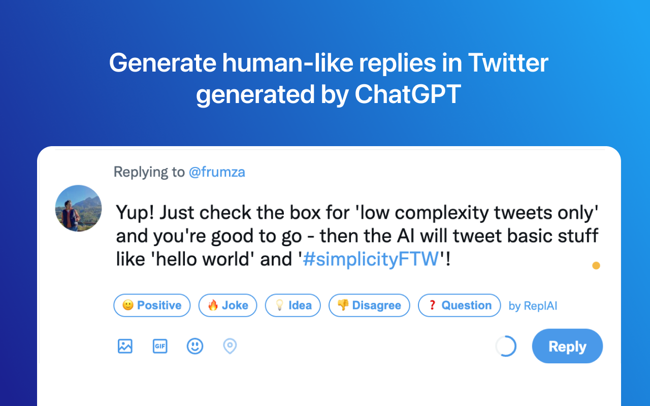 Replai.so – AI Replies for Twitter & LinkedIn Preview image 0