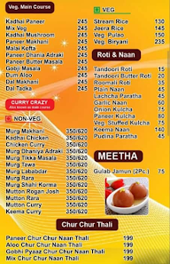 Moolchandwala menu 1