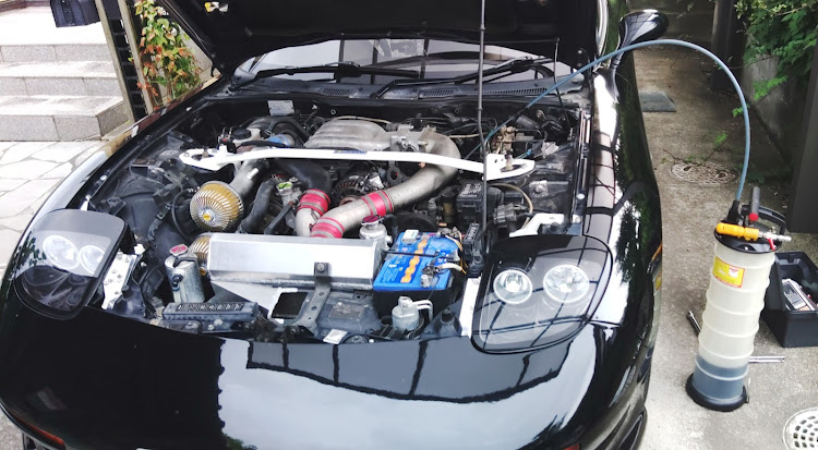 RX-7のオイル交換・オイルエレメント交換・雨宮・RX-7に関するカスタム事例の投稿画像1枚目