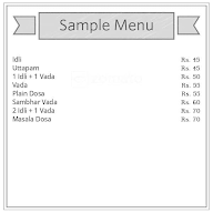 Srivar Siddi Vinayaka Tiffin menu 1