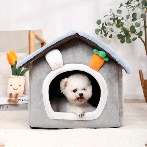 Foldable Dog House Indoor Warm Sofa Kennel Bed Mat for Small Medium Large Dogs Cats Warm Puppy Cave Cat Nest Winter Pet 
