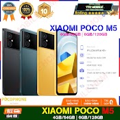 Điện Thoại Xiaomi Poco M5 4Gb+64Gb/6Gb+128Gb | Pin 5000Mah | Mediatek Helio G99