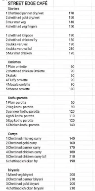 Street Edge Cafe menu 1