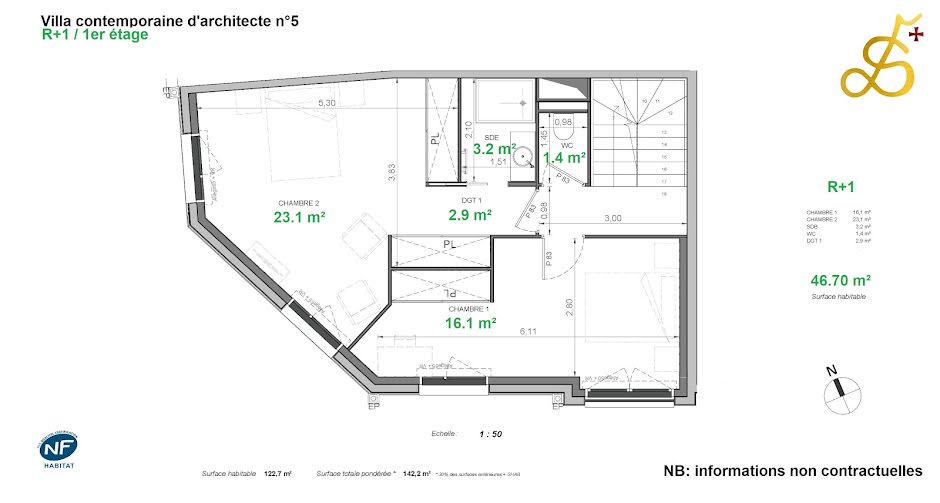 Vente appartement 5 pièces 142 m² à Paris 15ème (75015), 1 239 000 €