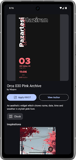 Screenshot KWGT Widgets Paradise