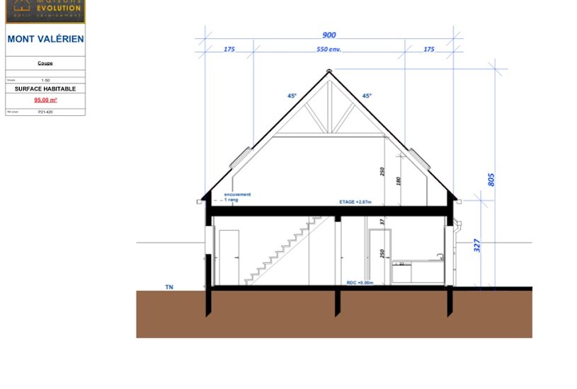  Vente Terrain + Maison - Terrain : 330m² - Maison : 93m² à Égly (91520) 