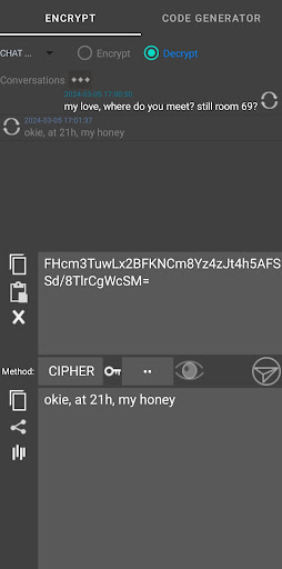 Screenshot Encrypt Decrypt Text: QRCode