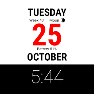 Ephemeride - Watch Face - náhled