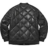 quilted leather work jacket fw22