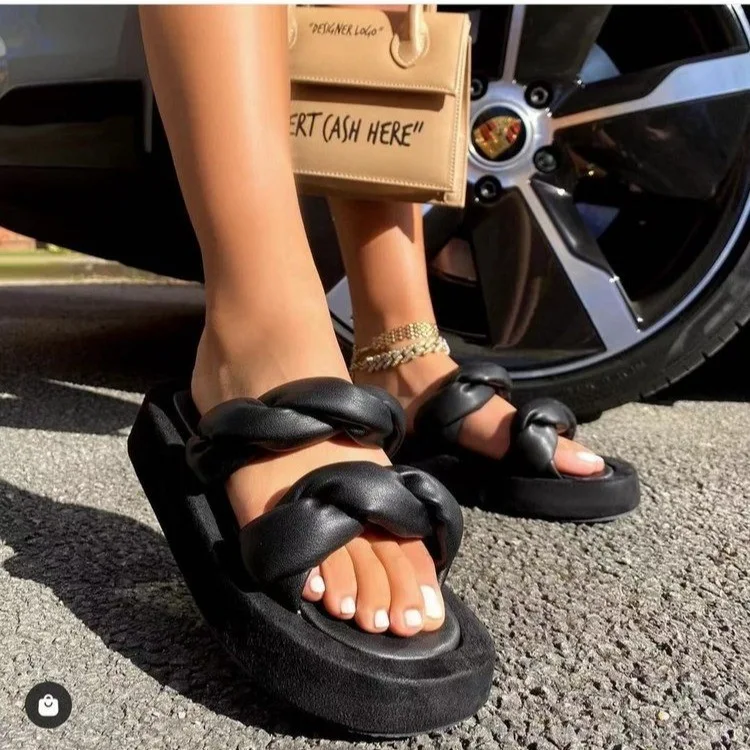 Title 2, Sandalias de playa para mujer, chanclas romanas...