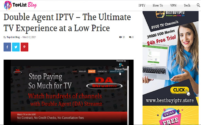 Double Agent IPTV