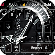 Black business gentleman watch keyboard theme 10001003 Icon