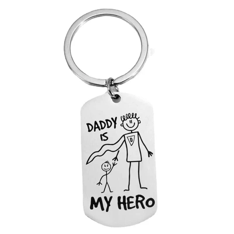 Creatieve cartoon sleutelhanger van roestvrij staal, leuk accessoire voor sleutels, duurzaam en stijlvol, ideaal als cadeau voor liefhebbers.