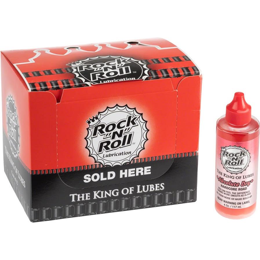 Rock-N-Roll Absolute Dry Bike Chain Lube - 4oz, Drip, Box of 12