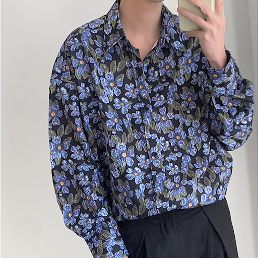 Title 1, Mens all over print long sleeve shirt, a comfo...