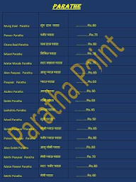 Paratha Chaai Point menu 1