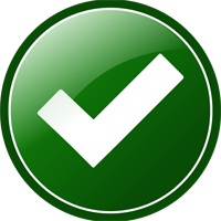 green checkmark icon