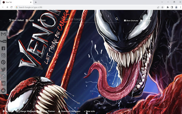 venom carnage wallpaper