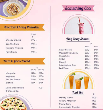 99 Pancakes menu 