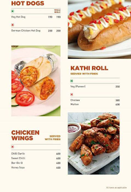 Nik Baker's menu 2