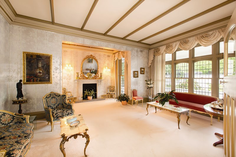 Inglenook fireplace at 3 Fulham Avenue, South Yarra