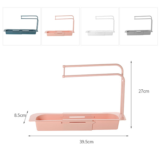 Title 4, Telescopic Sink Rack Holder Expandable Storage ...