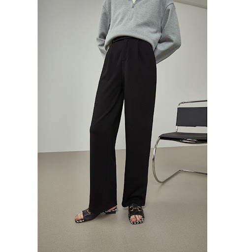 Title 2, Slender High Waist Wide Leg Pants, slim and ver...