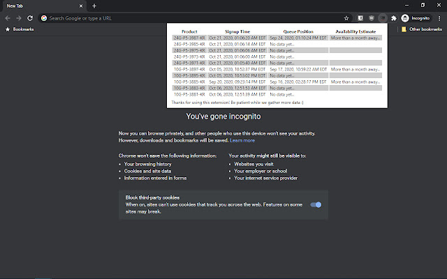 Queue Tracker for EVGA