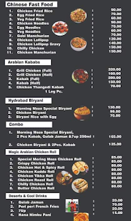 Morning Mozo Cafe menu 1