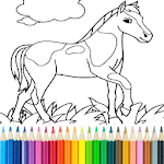 Cover Image of Télécharger Jeu de coloriages de chevaux 12.8.0 APK