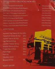 Calcutta Calling menu 8