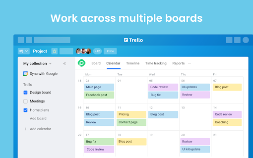 Calendar, Timeline, Time Tracking for Trello