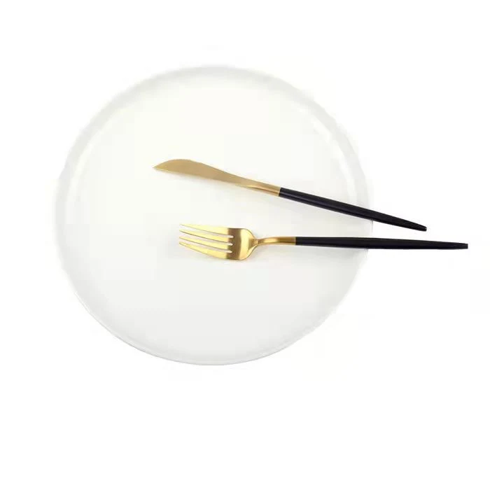 Platos de cena de cerámica para filetes Diseño occidental Elegantes platos para comida Servir con estilo Disfruta tus comidas con estos platos.