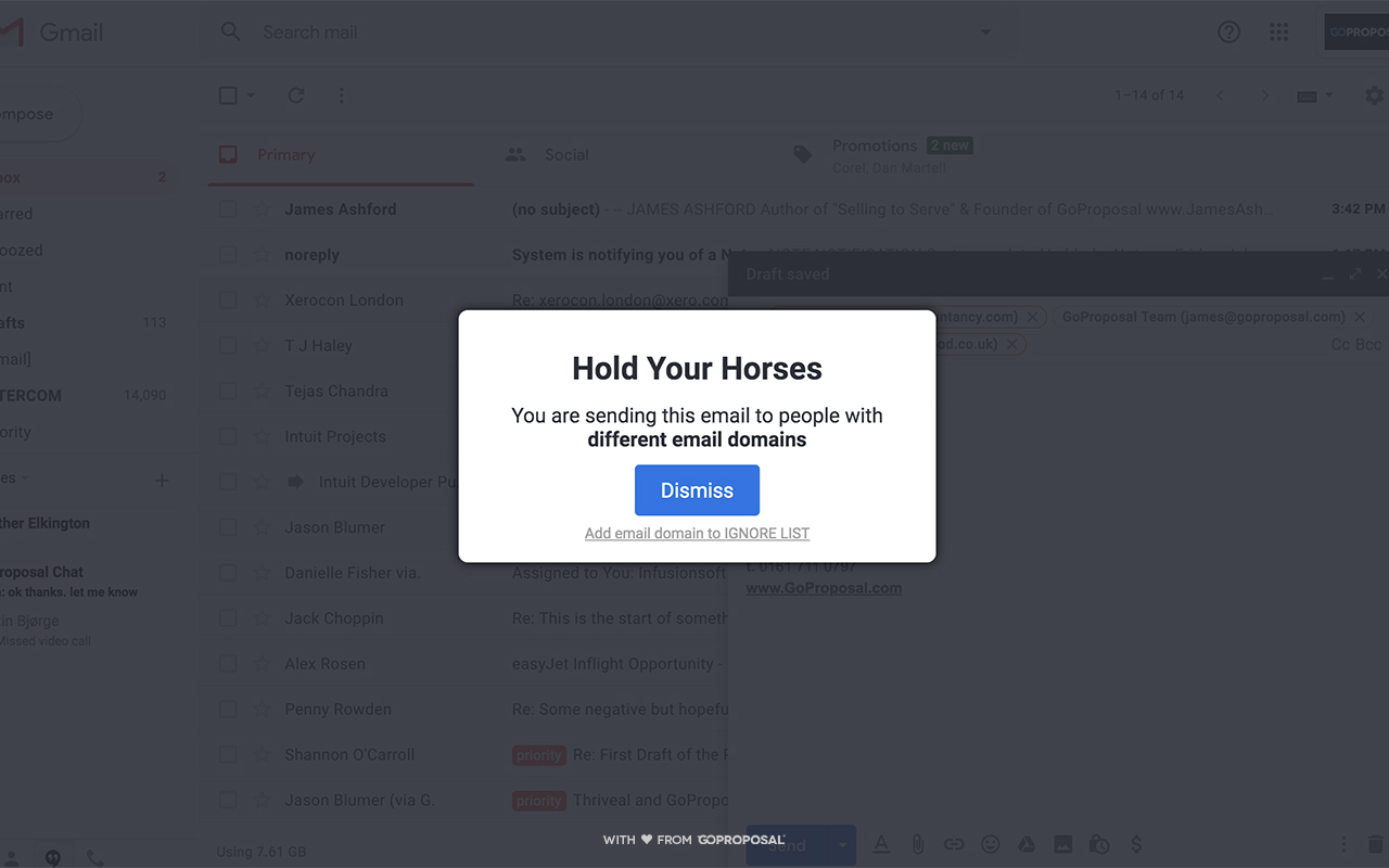 HOLD YOUR HORSES for Gmail & Outlook Preview image 0