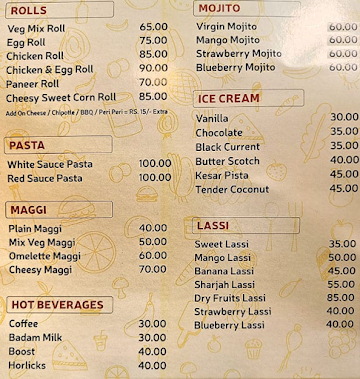 Lu Lu Snacko menu 