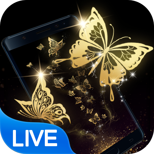 Gold Butterfly Live Wallpaper