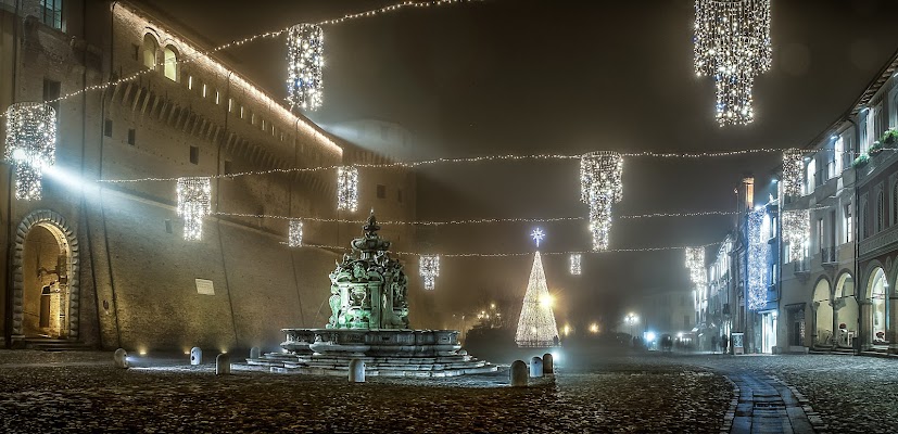 Cesena, la rocca Malatestiana con la fontana Masini di utente cancellato